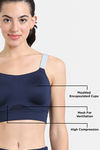 Zelocity High Impact Quick Dry Sports Bra - Black Iris — thumbnail 7